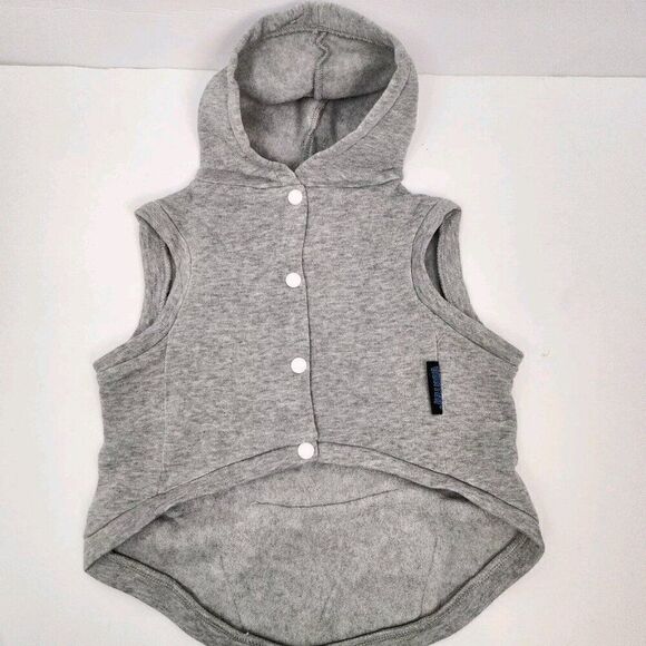 Wichita State Shockers Gray Dog Cat Sleeveless Hoodie Sweatshirt M - Picture 4 of 4